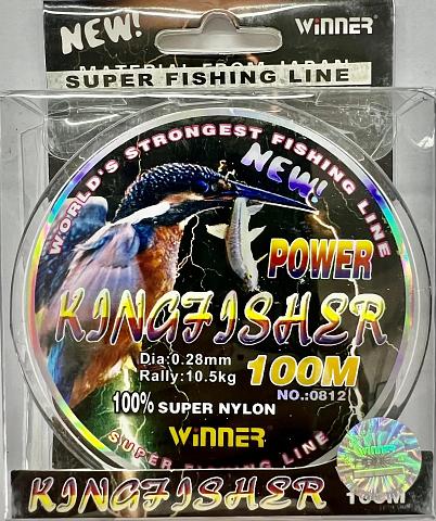 Фото power kingfisher  winner d-0,28 мм, l-100 м, цвет серый (10 шт)