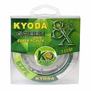 Фото шнур плетеный kyoda green 8x pe d-0,18 мм, l-150 м, цвет зеленый, разрывная нагрузка 8  кг