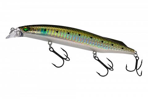 Фото воблер kyoda sibas minnow-125f, длина 12,5 см, вес 22 гр, цвет p273, заглубление 0,6-0,8 м.
