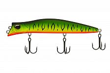 Фото воблер kyoda pocky minnow-130f, длина 130 мм, вес 17,5  гр, цвет p1155 заглубление 0,1 - 0,2 м.