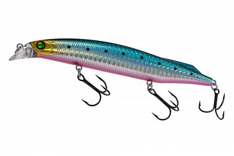 Фото воблер kyoda sibas minnow-125f, длина 12,5 см, вес 22 гр, цвет p278, заглубление 0,6-0,8 м.