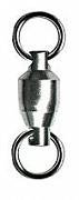 Фото вертлюг с подшипн. ball bearing swivel with solid ring, цвет black nikel, размер 0 (50шт.)