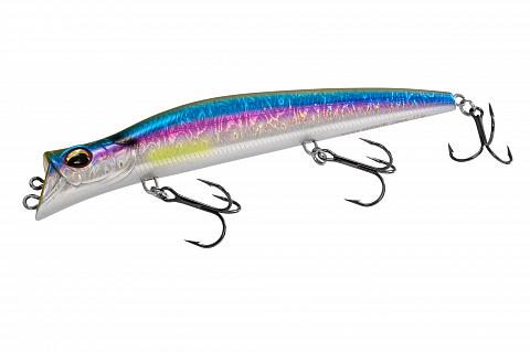 Фото воблер kyoda pocky minnow-130f, длина 130 мм, вес 17,5  гр, цвет p1038 заглубление 0,1 - 0,2 м.
