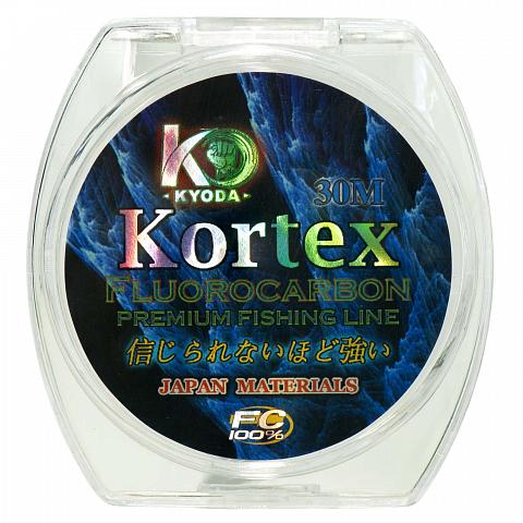 Фото kortex флюорокарбон d-0,18 мм, l-30 м, разрывная нагрузка 3,15 кг (6 шт/упак)