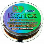 Фото kortex multycolor d-0,23 мм, l-150 м,  разноцветная, разрывная нагрузка 5,77 кг (6 шт/упак)