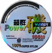 Фото powwer winner d-0,22 мм, l-100 м,  разрывная нагрузка 7,40 кг (10 шт)