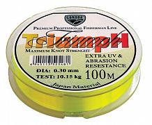 Фото triumph d-0,25 мм, l-100 м,  разрывная нагрузка 7,20 кг, fluo (10 шт)