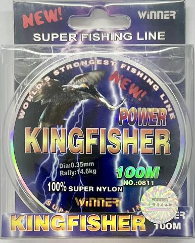 Фото power kingfisher  winner d-0,22 мм, l-100 м, цвет светло-коричневый (10 шт)